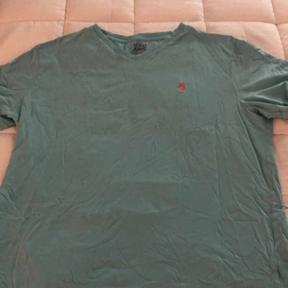 Men’s shirt sleeve v neck Polo shirt